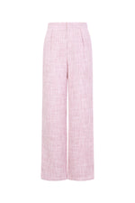 Woven Polyester Fiber Women's Straight Pants Elegant Checkered Fall/Winter