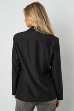 Woven Polyester Fiber Women's Suit Set Elegant Solid Color Fall/Winter