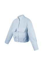 Woven Polyester Fiber Women's Jacket Casual Solid Color Fall/Winter