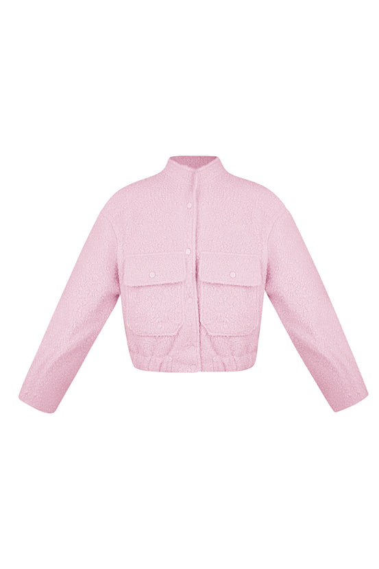 Woven Polyester Fiber Women's Jacket Casual Solid Color Fall/Winter
