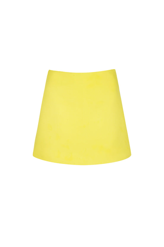 Polyester Women's Mini Skirt Solid Color Stretch Fit