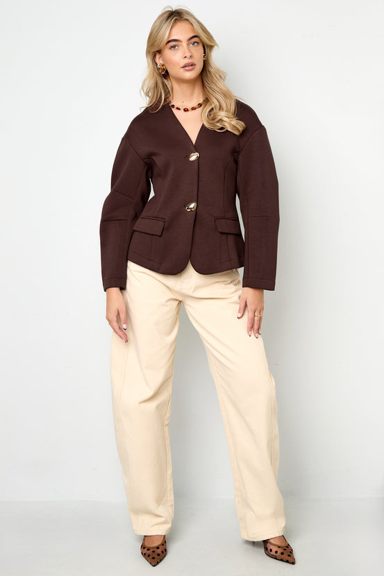 Elegant Women's Woven Suit Set for Fall/Winter