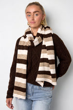 Winter scarves Stripe Simple Polyester Daily Accessories