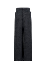 Woven Polyester Fiber Women's Straight Pants Elegant Checkered Fall/Winter