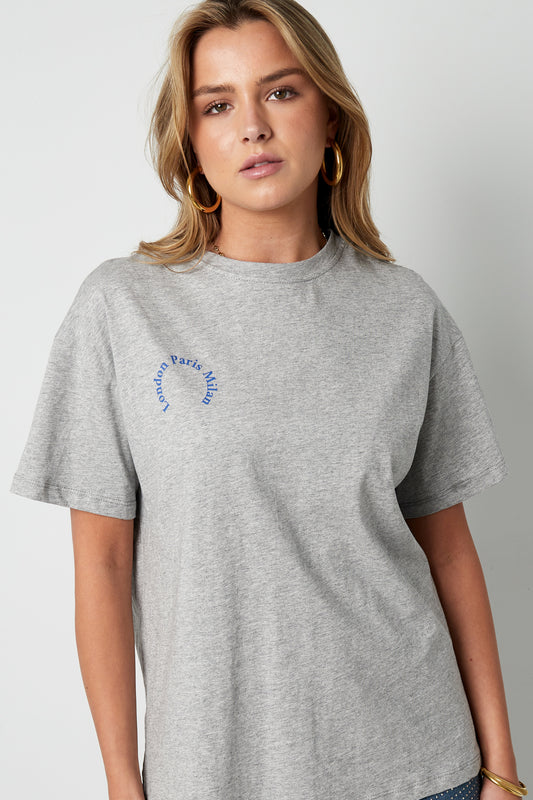 Cotton Women's T-shirt Casual Letters