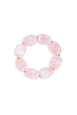 Bracelet with squoval beads